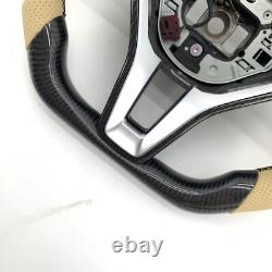 For Mercedes-Benz E350 C250 AMG C350 E200 Custom Carbon Fiber Steering Wheel