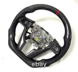 For Pontiac G8 GT New Carbon Fiber Flat Sport Perforated Steering Wheel 2008+