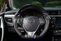 For Toyota Corolla iM 2014-2018 Carbon Fiber look leather steering wheel-SPORTS