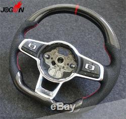 For VW Golf 7 GTI Golf R MK7 2014-2018 Replace Carbon Fiber Steering Wheel Cover