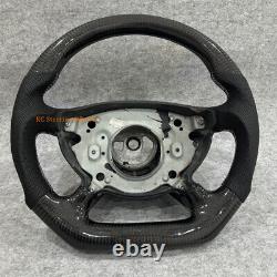 Forge Carbon Fiber black Leather Steering Wheel For 2006 Mercedes-Benz E320