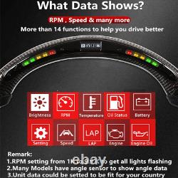 Forged Carbon Fiber Alcantara LED Steering Wheel For 14-21 Lamborghini Huracán