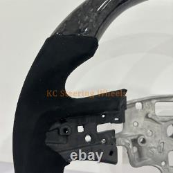 Forged Carbon Fiber Alcantara Steering Wheel Chevrolet Silverado 2023 with heat