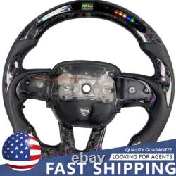 Forged Carbon Fiber LED Steering Wheel For Dodge Challenger Hellcat Charger SRT