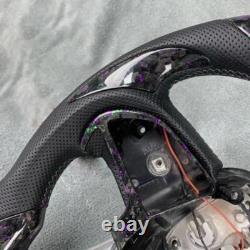 Forged Carbon Fiber LED Steering Wheel For Dodge Challenger Hellcat Charger SRT