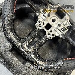 Forged Carbon Fiber Steering Wheel Fit for Ford Mustang GT 2015-2023 with Trim