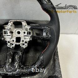 Forged Carbon Fiber Steering Wheel Fit for Ford Mustang GT 2015-2023 with Trim
