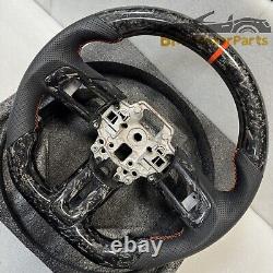 Forged Carbon Fiber Steering Wheel Fit for Ford Mustang GT 2015-2023 with Trim