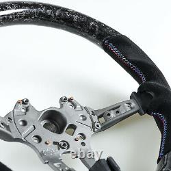 Forged Carbon Suede Steering Wheel For BMW F10 F11 F07 F12 F13 F06 F01 F02 M5 M6
