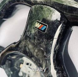 Forged carbon fiber steering wheel bottom Cover for BMW E46 01-06 Installation