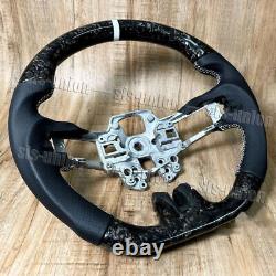 Froged Carbon Fiber Flat Sport Customized Steering Wheel for Ford Mustang GT 15+