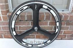 Front HED Trispoke 700C Clincher Wheel Rim Brake