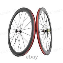 Full Carbon Fiber Bike Wheelset 30 38 50 60mm Depth Tubular Clincher R13 Hub