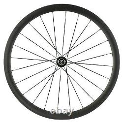 Full Carbon Fiber Wheel 38/50/60mm Road Bike Clincher 25mm Wheelset 700C in USA