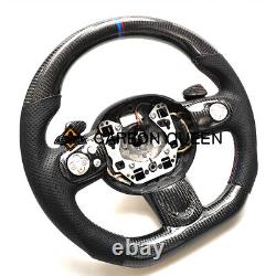 GENUINE CARBON FIBER Steering Wheel FOR BMW MINI Cooper R55 R56 R60 JCW