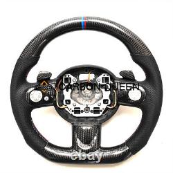 GENUINE CARBON FIBER Steering Wheel FOR BMW MINI Cooper R55 R56 R60 JCW