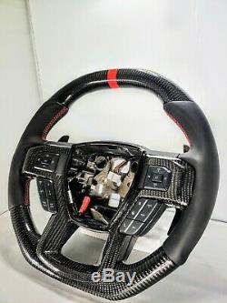 Gen 2 Ford Raptor Steering Wheel Flat Top Flat Bottom Carbon Fiber