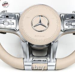 Genuine 2019 AMG model Cream Color Steering Wheels for All Mercedes models 2014+