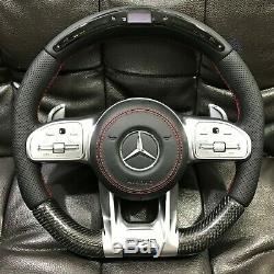 Genuine 2019 AMG model LED Carbon Steering Wheels for All Mercedes models 2014+