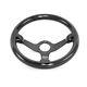 Genuine Carbon Fiber Racing Steering Wheel 350mm Diameter 6 Holes Bolts Black