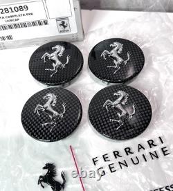 Genuine Ferrari Carbon Fiber Wheel Hub Center Cap 000281089 U. S Shipping