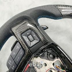 Genuine Ford F150 Raptor Carbon Fiber Steering Wheel Paddle Shifter Blk Leather