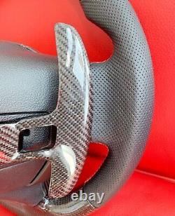 Genuine Ford F150 Raptor Carbon Fiber Steering Wheel Paddle Shifter Blk Leather