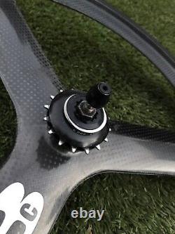 HED 3 700c Clincher Rear Carbon Fiber With Tubular Tire