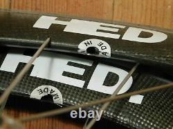 HED Jet 700c CLINCHER Wheels Shimano 600 Hubs Skewers Stainless Spokes