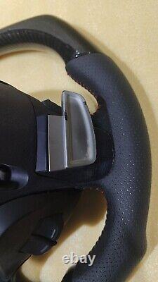 HONDA Civic FD2/FN2 TypeR Top & Bottom Flat Steering Wheel With Carbon Fiber