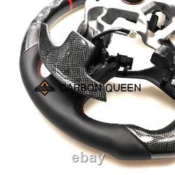 HONEYCOMB CARBON FIBER Steering Wheel FOR INFINITI q50q60QX50QX55 BLACK NAPPA