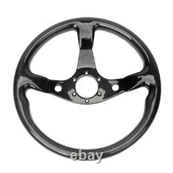 Hiwowsport 350mm Carbon Fiber Steering Wheel 6 Bolts Universal For JDM Racing