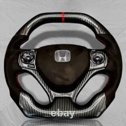 Honda Civic Si 9th generation 2012-16 Alcantara Carbon fiber steering wheel