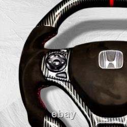Honda Civic Si 9th generation 2012-16 Alcantara Carbon fiber steering wheel