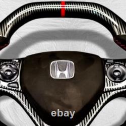 Honda Civic Si 9th generation 2012-16 Alcantara Carbon fiber steering wheel