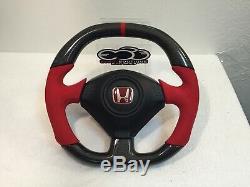Honda s2000 OEM Steering Wheel Flat Bottom Thicker Grip Carbon Fiber wheel