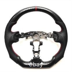 Hydro-Dip CARBON FIBER Steering Wheel FOR NISSAN 370Z NISMO BLACK LEATHER