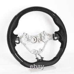 Hydro Dip Carbon Fiber Flat Sport Steering Wheel Fit TOYOTA GR86 GT86 BRZ 2017+