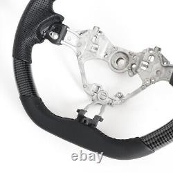 Hydro Dip Carbon Fiber Flat Sport Steering Wheel Fit TOYOTA GR86 GT86 BRZ 2017+