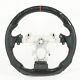 Hydro Dip Carbon Fiber Sport Flat Steering Wheel For 2008-2013 Infiniti G37 G37X
