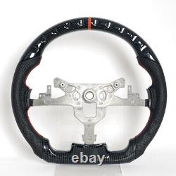 Hydro Dip Carbon Fiber Steering Wheel Fit 2006-2009 Pontiac Solstice Red Line