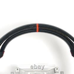Hydro Dip Carbon Fiber Steering Wheel Fit 2006-2009 Pontiac Solstice Red Line