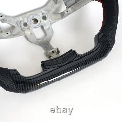 Hydro Dip Carbon Fiber Steering Wheel Fit 2006-2009 Pontiac Solstice Red Line