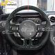 Hydro Dip Carbon Fiber Steering Wheel Fit 2018-2023 Ford Mustang GT With Trim