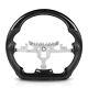 Hydro Dip Carbon Fiber Steering Wheel For Chevrolet Corvette C6 06-11 White Line