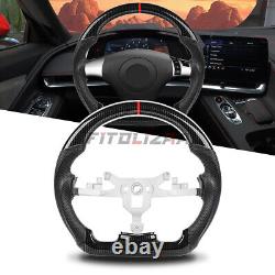 Hydro Dip Carbon Fiber Steering Wheel For Chevrolet Corvette C6 ZR1 Z06 2006-11