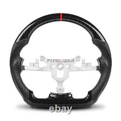Hydro Dip Carbon Fiber Steering Wheel For Chevrolet Corvette C6 ZR1 Z06 2006-11