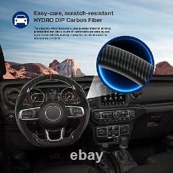 Hydro Dip Carbon Fiber Steering Wheel For Jeep Wrangler JL/JT GLADIATOR 2018-23