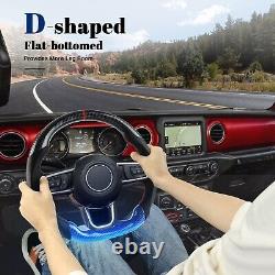 Hydro Dip Carbon Fiber Steering Wheel For Jeep Wrangler JL/JT GLADIATOR 2018-23