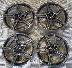 Hydrocarbon Carbon Fiber Look Corvette C8 Wheels 19 & 20 OEM RIMS 2021 2022